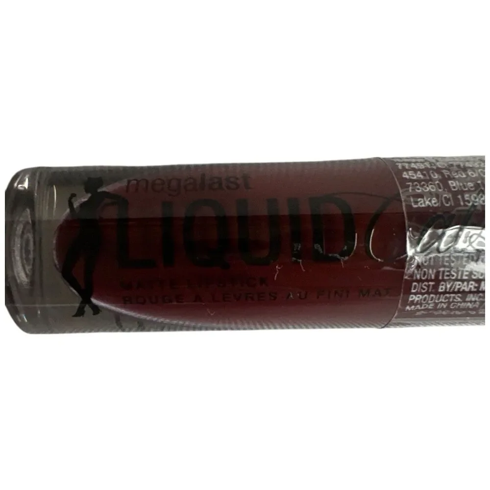 Wet n Wild Video Vixen 931B Liquid Catsuit Matte Lipstick Dark Berry Red NOS
